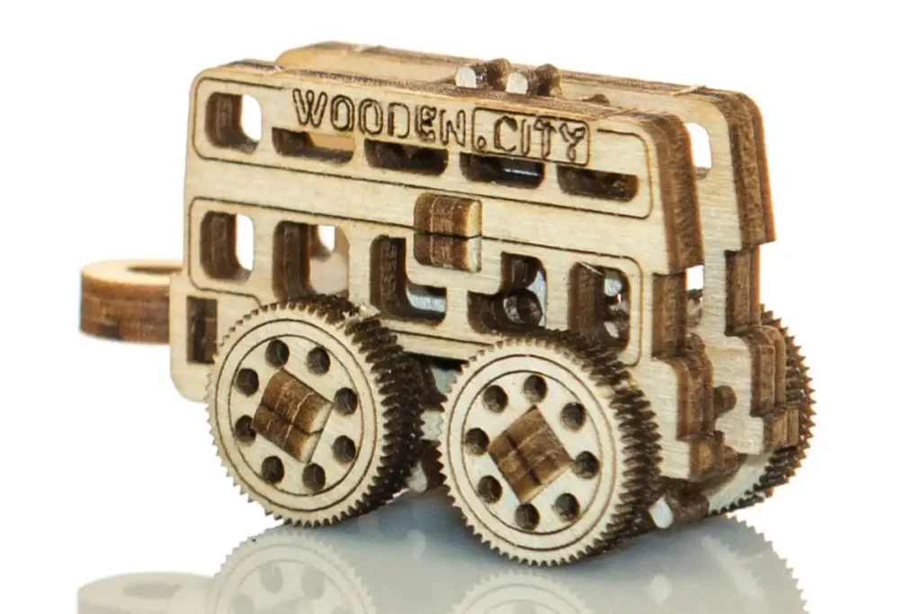 Wooden Puzzle 3D Car Widgets Public Transport Opis 3