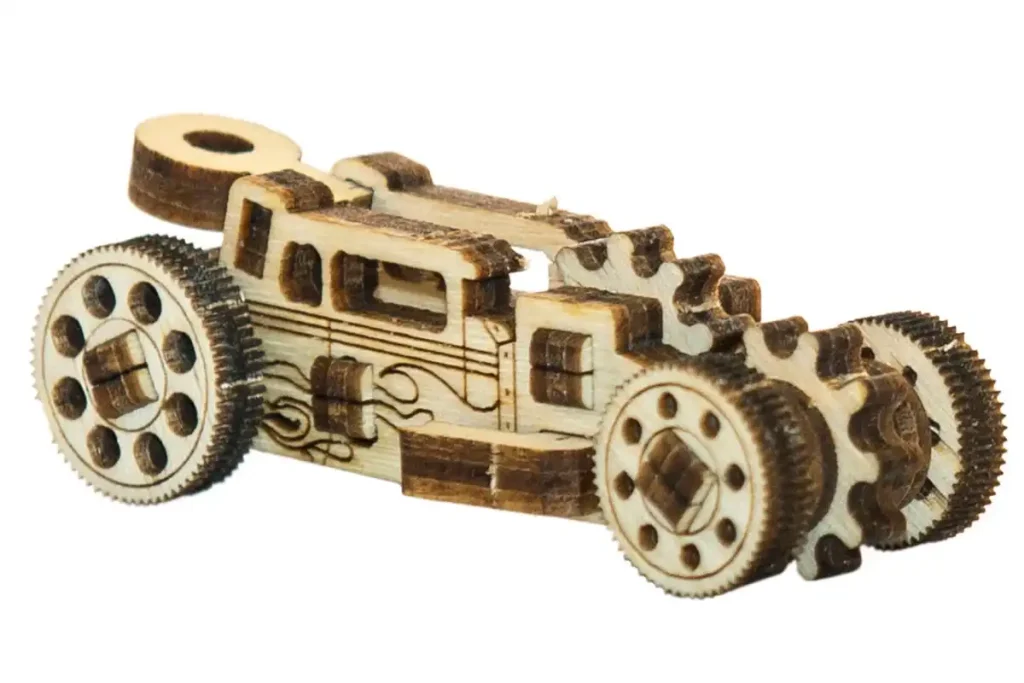 Wooden Puzzle 3D Car Widgets Race Cars Opis 1