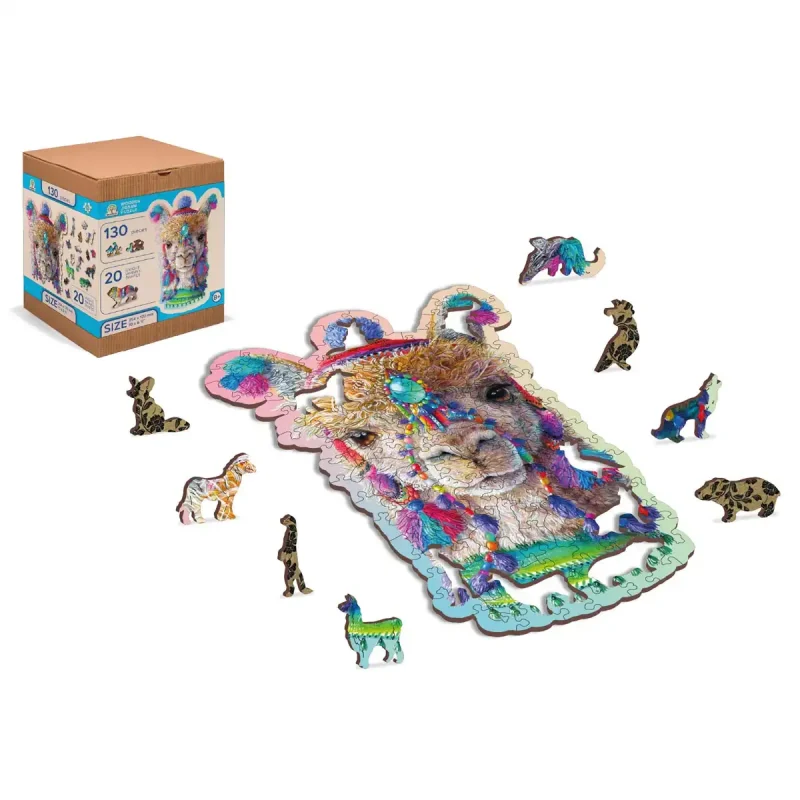 Wooden Puzzle 130 Mystic Alpaca 2