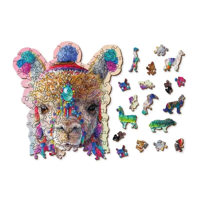 Wooden Puzzle 130 Mystic Alpaca 1