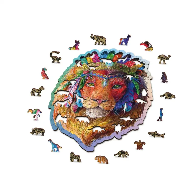 Wooden Puzzle 250 Mystic Lion 3