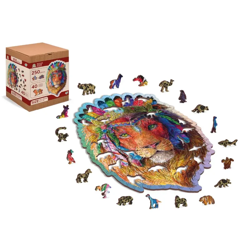 Wooden Puzzle 250 Mystic Lion 2