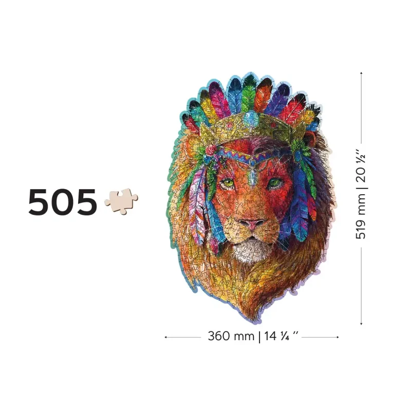 Wooden Puzzle 500 Mystic Lion 7