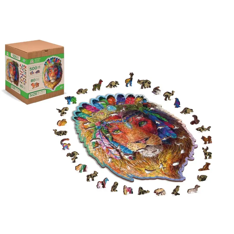 Wooden Puzzle 500 Mystic Lion 2