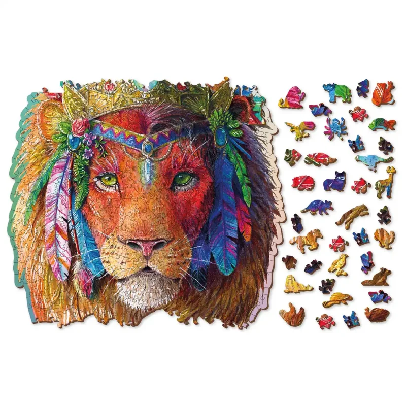 Wooden Puzzle 500 Mystic Lion 1