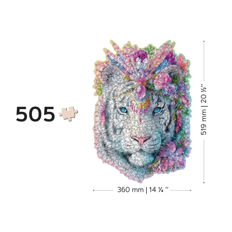 Wooden Puzzle 500 Mystic Tiger 7
