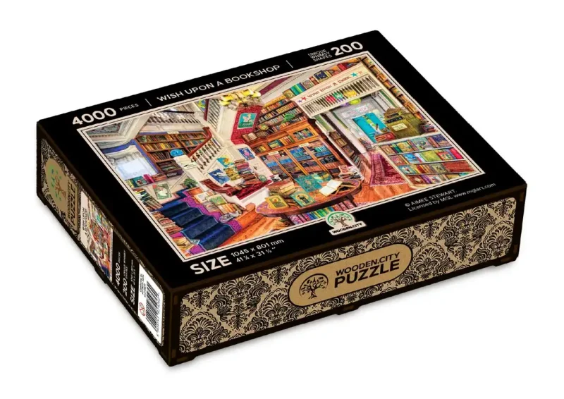 Wooden Puzzle 4000 Wish Upon A Bookshop 6