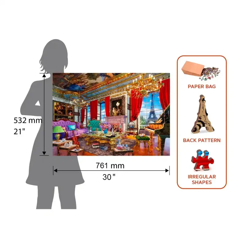 Wooden Puzzle 2000 Palace In Paris 10