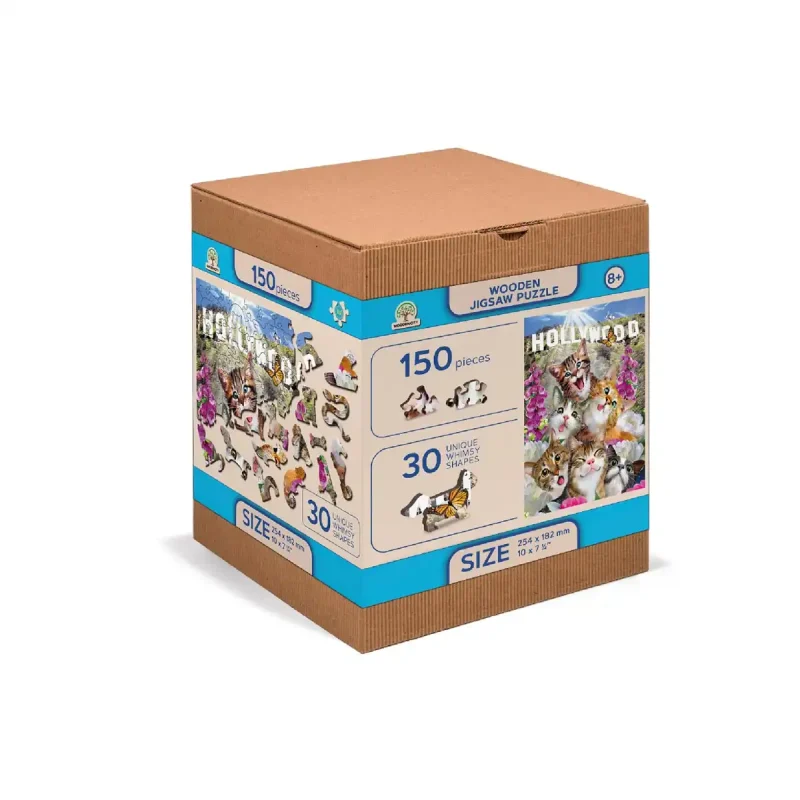 Wooden Puzzle 200 Kittens In Hollywood 1