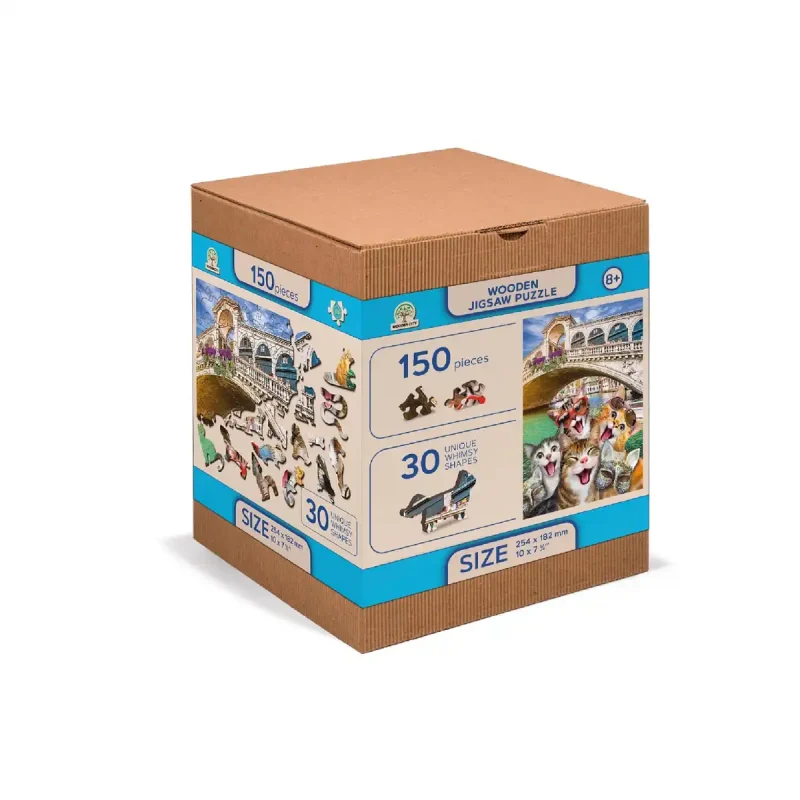 Wooden Puzzle 200 Kittens In Venice 3