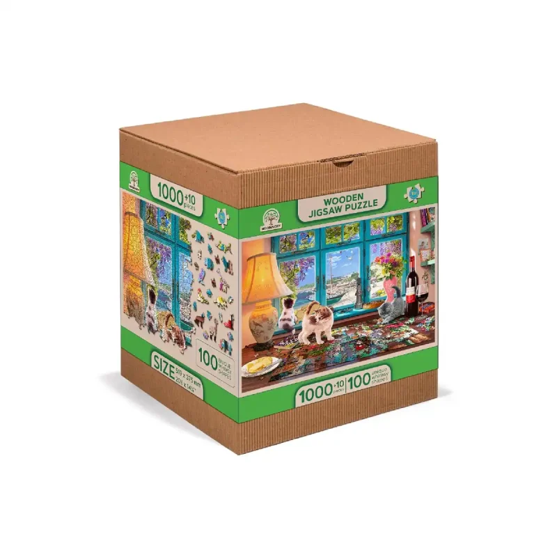 Wooden Puzzle 1000 Puzzler'S Desk 4