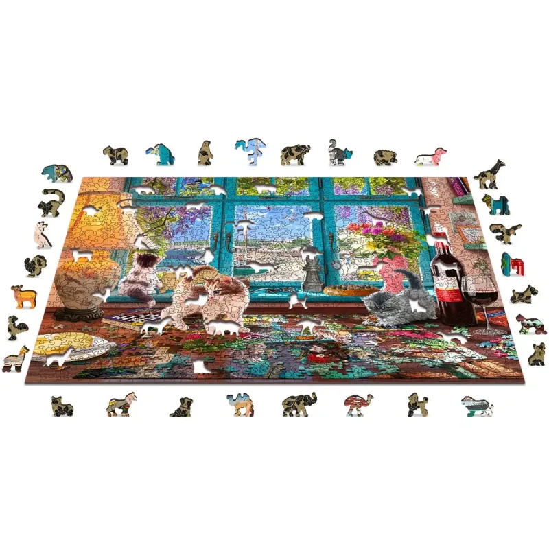 Wooden Puzzle 1000 Puzzler'S Desk 3