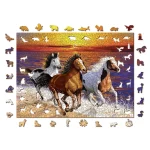 Wooden Puzzle 1000 Wild Horses On The Beach 8