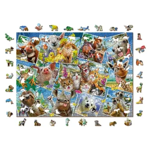 Wooden Puzzle 1000 Animal Postcards 8