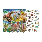 Wooden Puzzle 1000 Animal Postcards 1