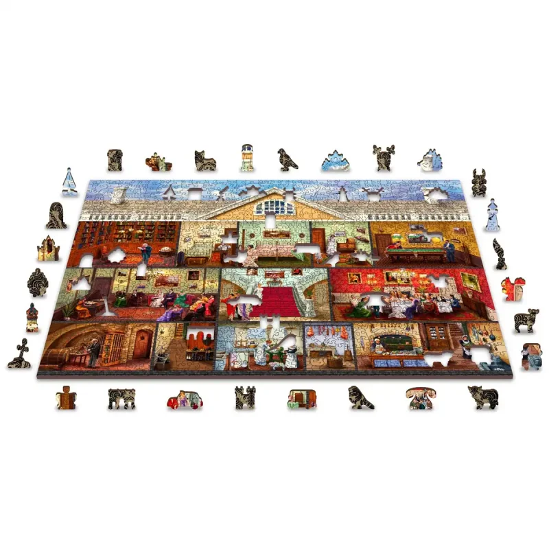 Wooden Puzzle 1000 Victorian Street 6