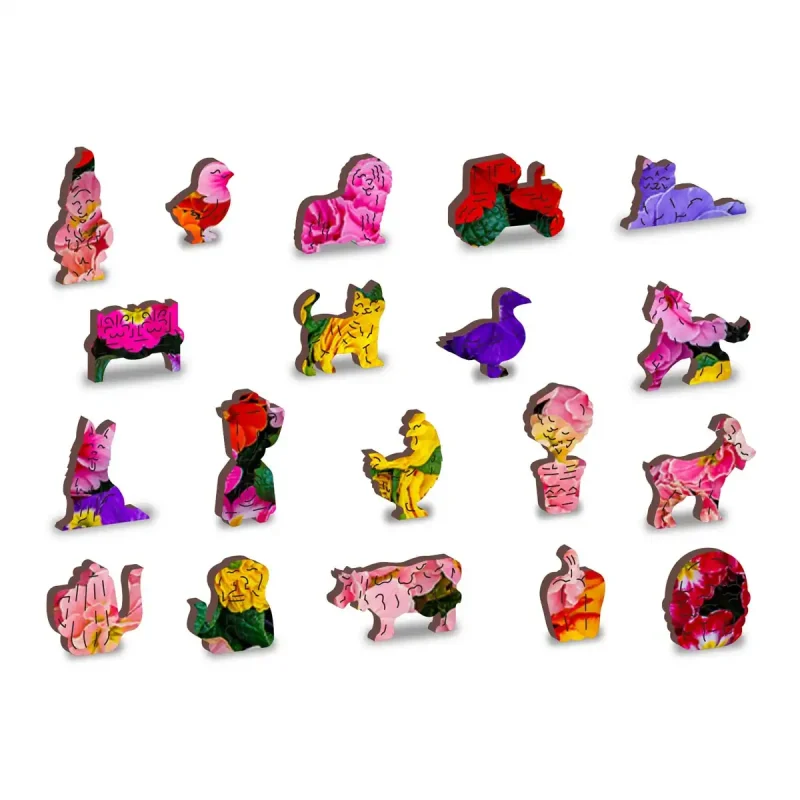 Wooden Puzzle 500 Blooming Flowers 5