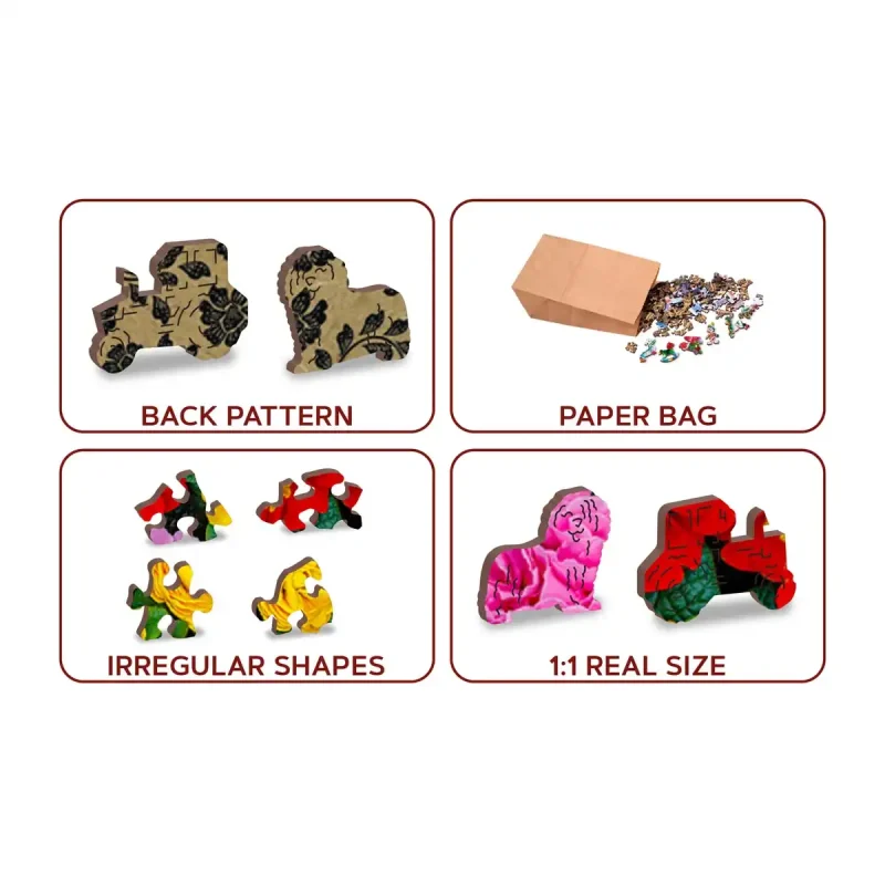 Wooden Puzzle 500 Blooming Flowers 4