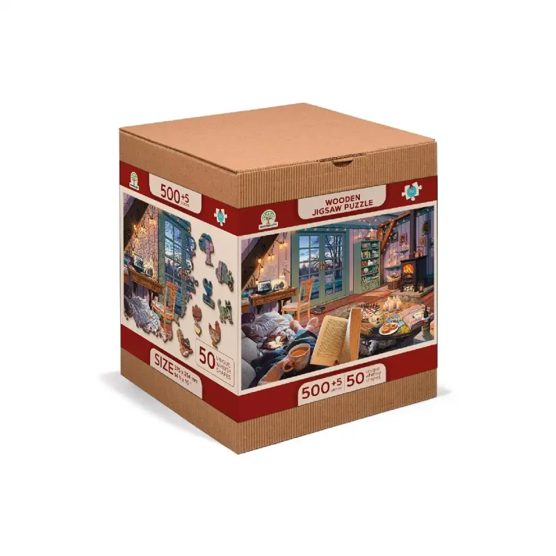 Wooden Puzzle 500 Cosy Cabin 3