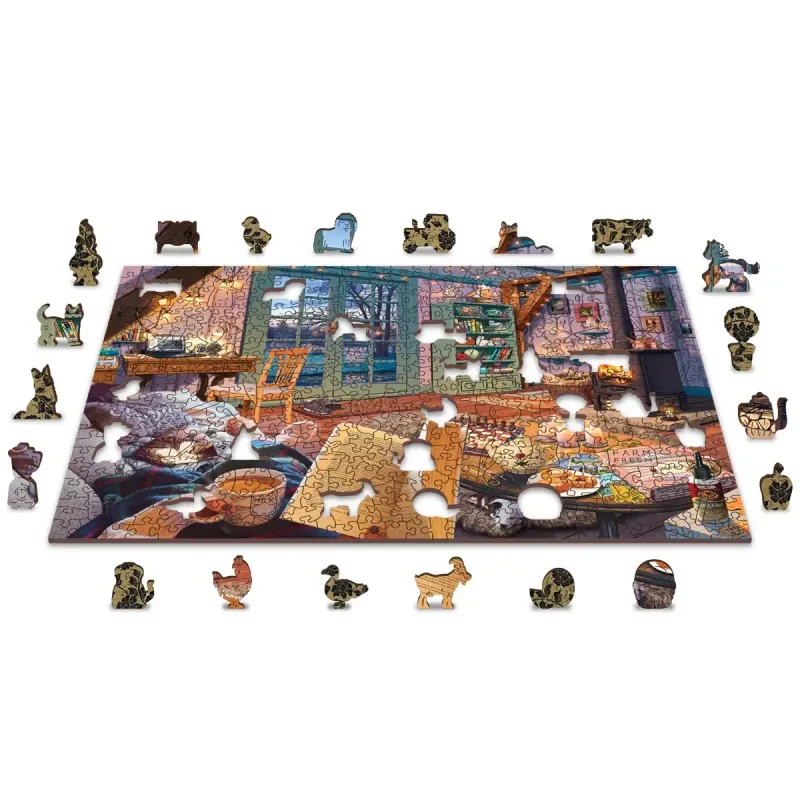 Wooden Puzzle 500 Cosy Cabin 7