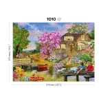 Wooden Puzzle 1000 Springtime Cottage 7