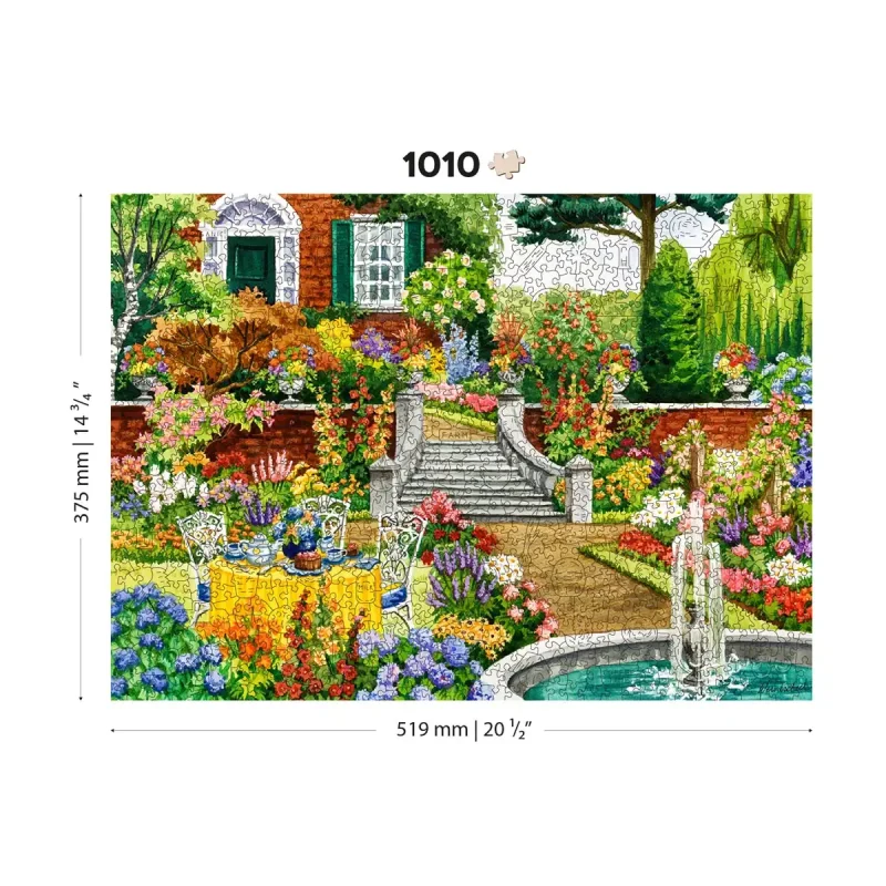 Wooden Puzzle 1000 Garden Five O'Clock 7