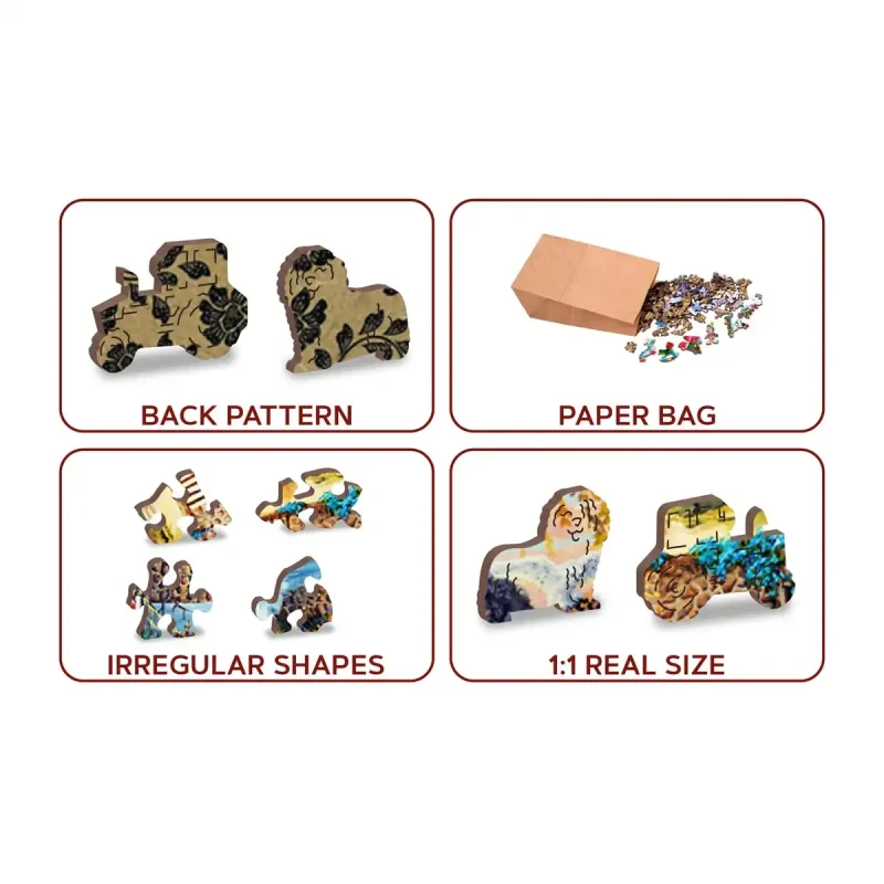 Wooden Puzzle 500 Countryside Bridges 1 - 5