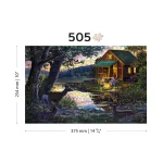Wooden Puzzle 500 Evening At The Lakehouse 7