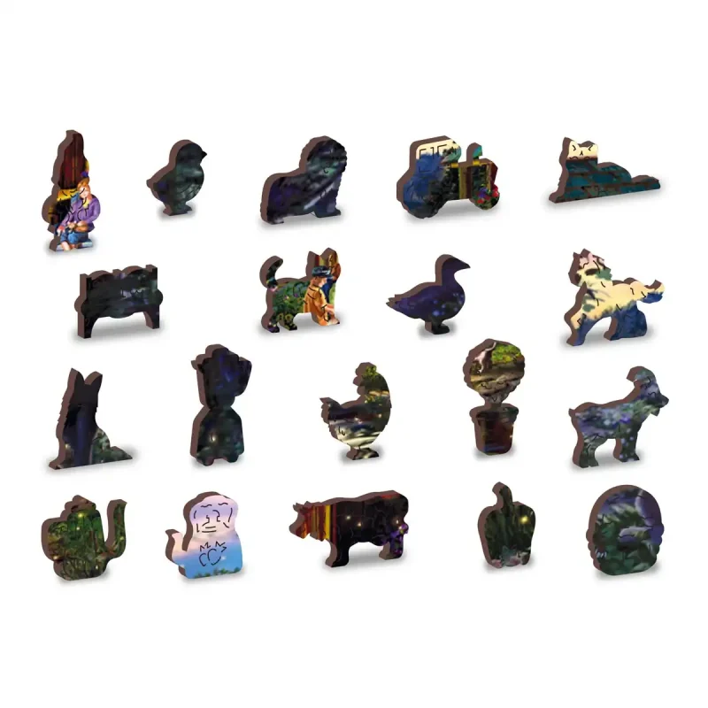 Wooden Puzzle 500 Evening At The Lakehouse 6