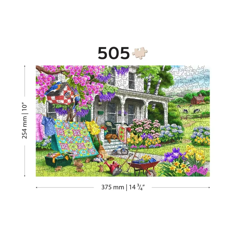 Wooden Puzzle 500 Countryside Garden 1 - 3