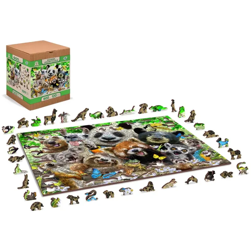 Wooden Puzzle 1000 Bear Paradise 2