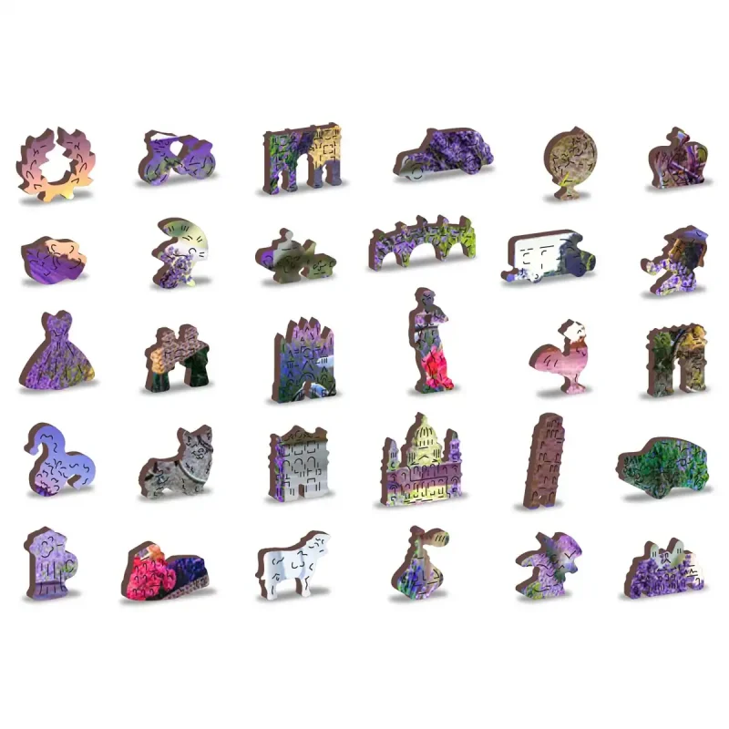 Wooden Puzzle 1000 Lavender France 6