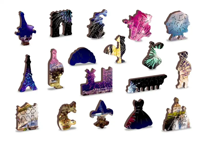 Wooden Puzzle 500 Paris By Night 1 - 4