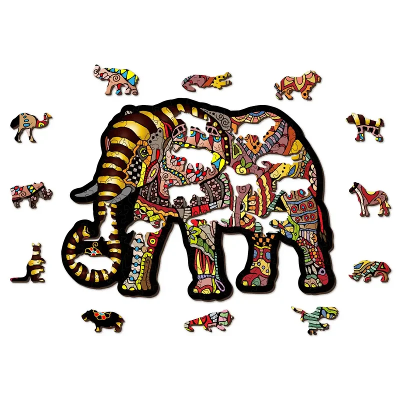 Wooden Puzzle 150 Magic Elephant 8