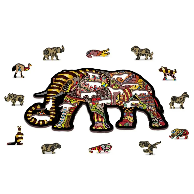 Wooden Puzzle 150 Magic Elephant 3