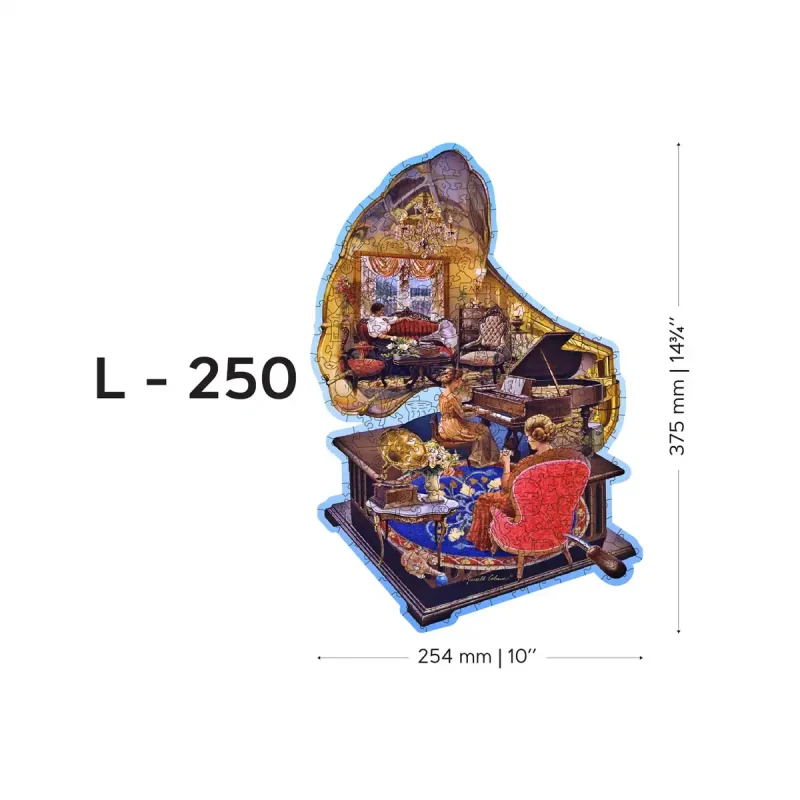 Wooden Puzzle 250 Cozy Gramophone 7