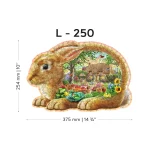 Wooden Puzzle 250 Garden Bunny 7
