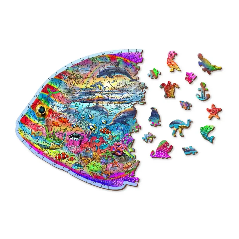 Wooden Puzzle 250 Magic Fish 1