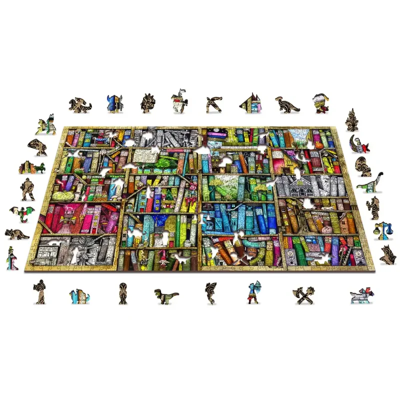 Wooden Puzzle 1000 Bookshelf 3