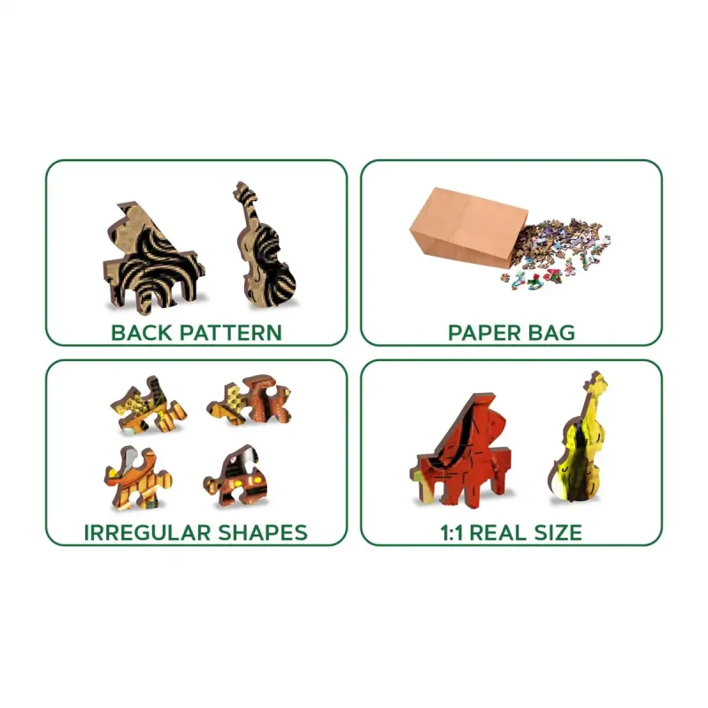 Wooden Puzzle 1000 Music Castle 5