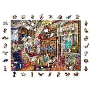 Wooden Puzzle 1000 Wish Upon A Bookshop 8