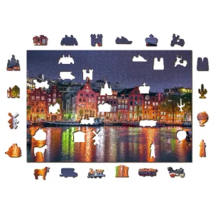 Wooden Puzzle 500 Amsterdam By Night 8