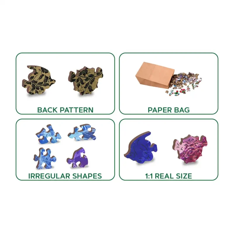 Wooden Puzzle 1000 Coral Reef 5