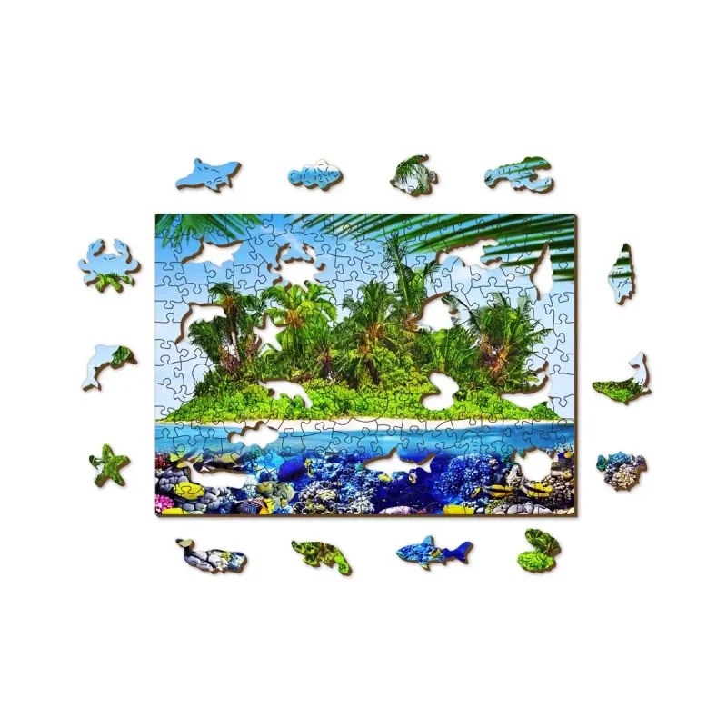 Wooden Puzzle 200 Exotic Treasure Island 2