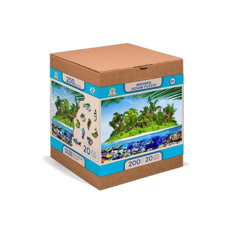 Wooden Puzzle 200 Exotic Treasure Island 3
