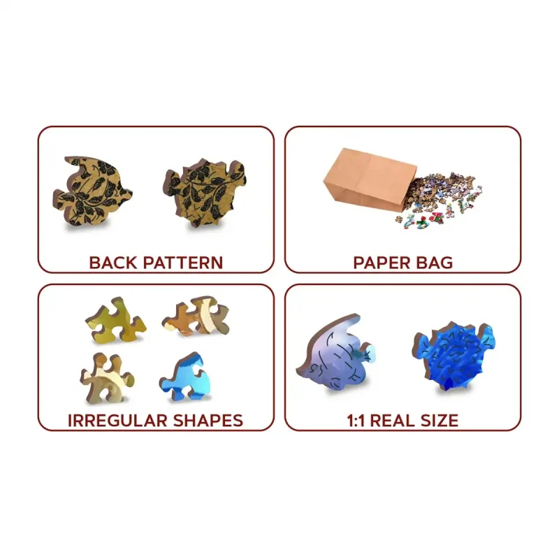 Wooden Puzzle 500 Tropical Fish 5