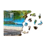 Wooden Puzzle 500 Paradise Island Beach, Caribbean Sea 9