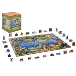 Wooden Puzzle 1000 Animal Kingdom Map 2