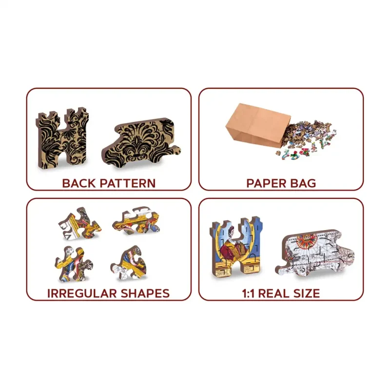 Wooden Puzzle 1000 Nova Terrarum Antique Map 5