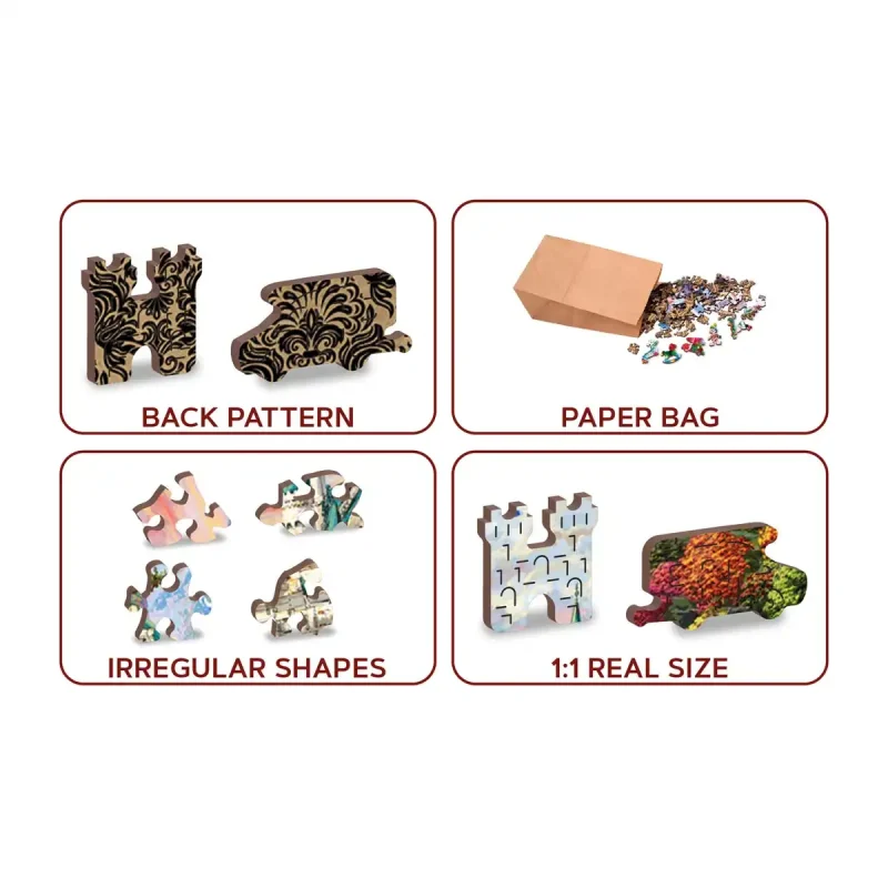 Wooden Puzzle 1000 Nova Terrarum Antique Map 5